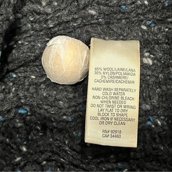 Juicy Couture Wool/Cashmere Chunky Marled Cable Knit Long Cardigan Size Small - Picture 7 of 8